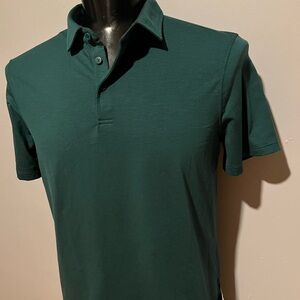 Lululemon Men’s Evolution short sleeve Polo Shirt Storm Teal NWT LARGE